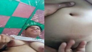 Booby village girl pussy fingering outdoors