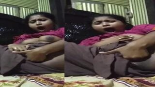 Indian village girl fingering with loud moaning