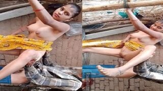 Bhabhi village outdoor sex anal in standing state