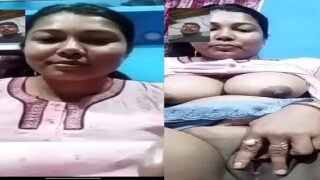 Indian village wife nude on video call with lover