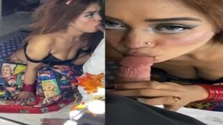 Hot brown haired Indian girl oral village sex