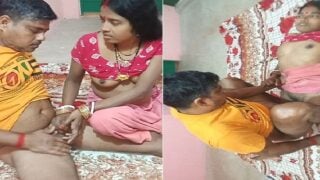Dehati village porn bhabhi boobs sucking and sex