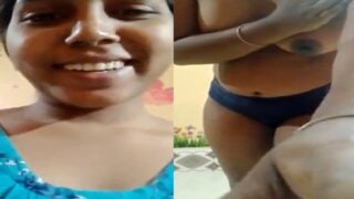 Tamil wife undressing on sexy video call with boyfriend