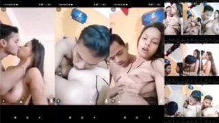 Kanpur gf boob sucked and pressed by lover during foreplay