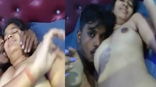 Young bengali couple mms of girl boob sucked in bed