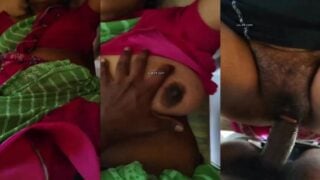 Saree lifted hairy pussy fucking by desi guy