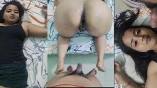 Slutty girlfriend blowjob and sex with pussy creampie