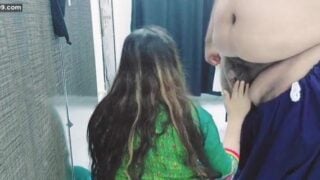 Maid sex fantasy fulfilled by house owner with money