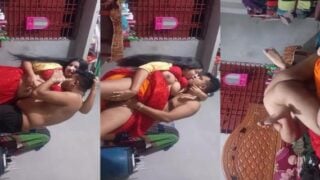 Standing foreplay sex and hot fucking of desi couple