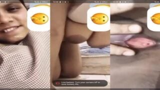 Video call boobs show of sexy desi girlfriend