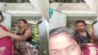 Village tenant couples standing quick sex MMS