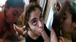 POV dick sucking of cute desi girl before fucking