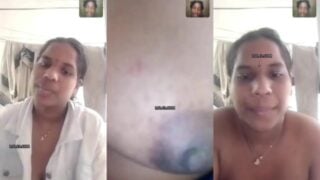 Tamil bhabhi on live call shows naked big boobs