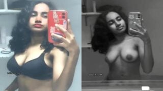 Bangladesh woman naked boobs showing before mirror