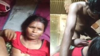 Mature village ugly wife sex with young neighbor guy