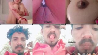 Bengali aunty video call to lover with bathing show