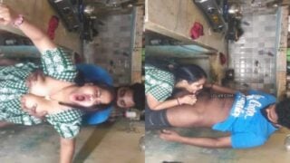 Desi bhabhi in kitchen in HD porn sex with devar