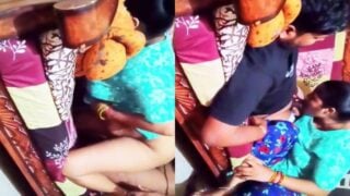 Desi wife and husband fucking on couch caught on camera