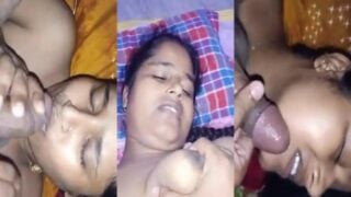 First time lund sucking of horny desi girlfriend
