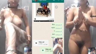 Desi paid wife sending nude videos on WhatsApp