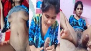 Footjob and blowjob kicking off painful sex of horny GF