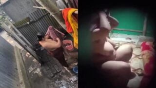 Bengali village boudi bath caught by her relative