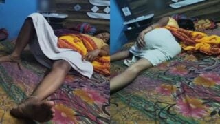 Village mom sleeping without panty and son captures pussy