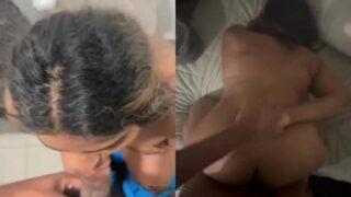South Indian Tamil GF exposing huge boobs during doggy