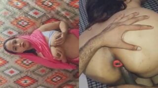 Butt plug and sex in doggy style with busty porn bhabhi