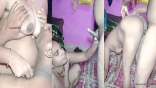 Hardcore standing fucking video of horny Telugu couple