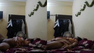Sleeping bhabhi exposing her naked pussy and ass