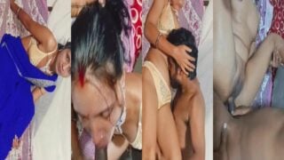 Village wife deep blowjob to husband and hot sex
