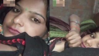 Wife shows boobs on video call with sleeping husband