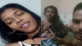 Cheater girlfriend fingering hairy pussy on a video call